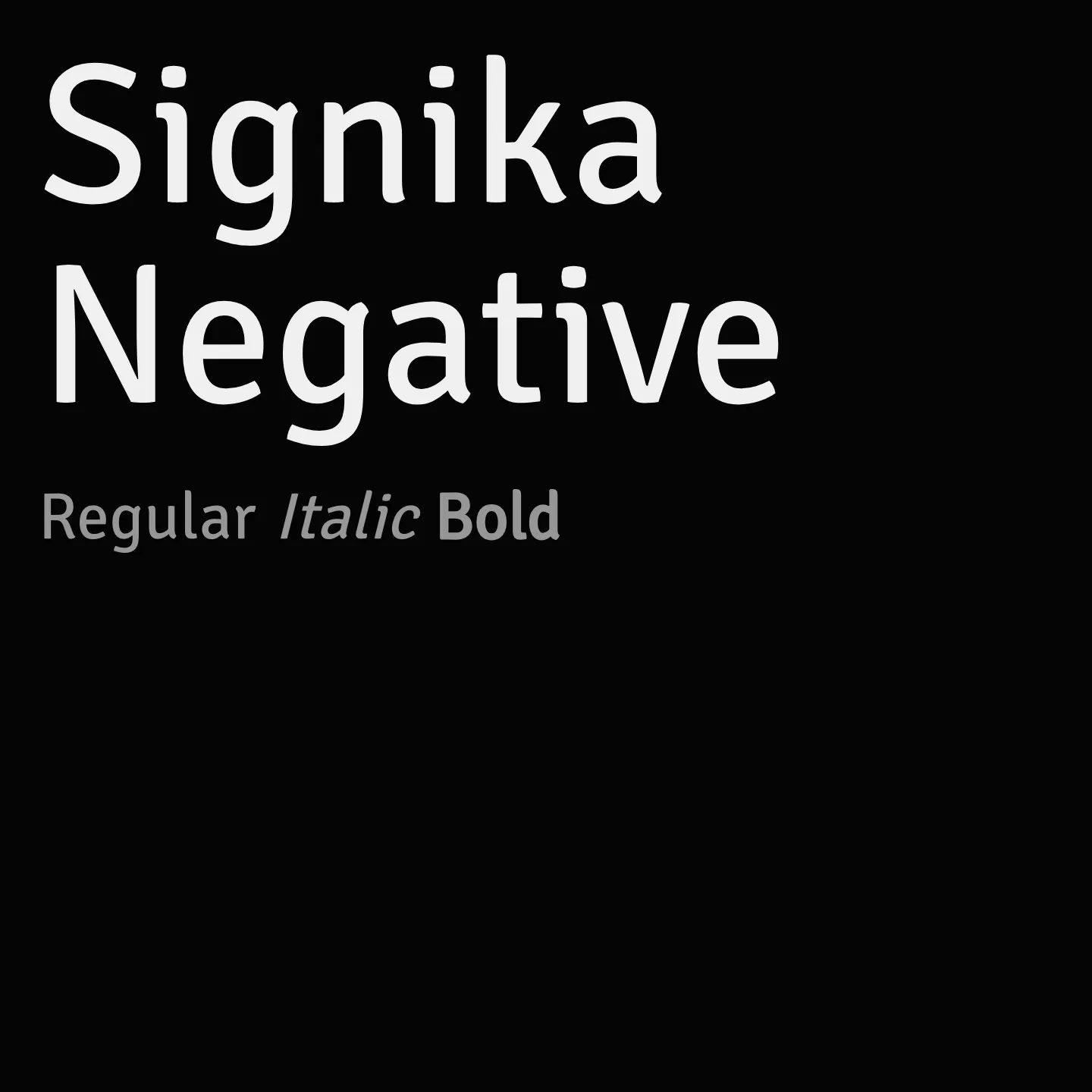 Signika Negative
