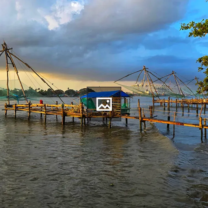 Chinese fishing nets at Fort Kochi