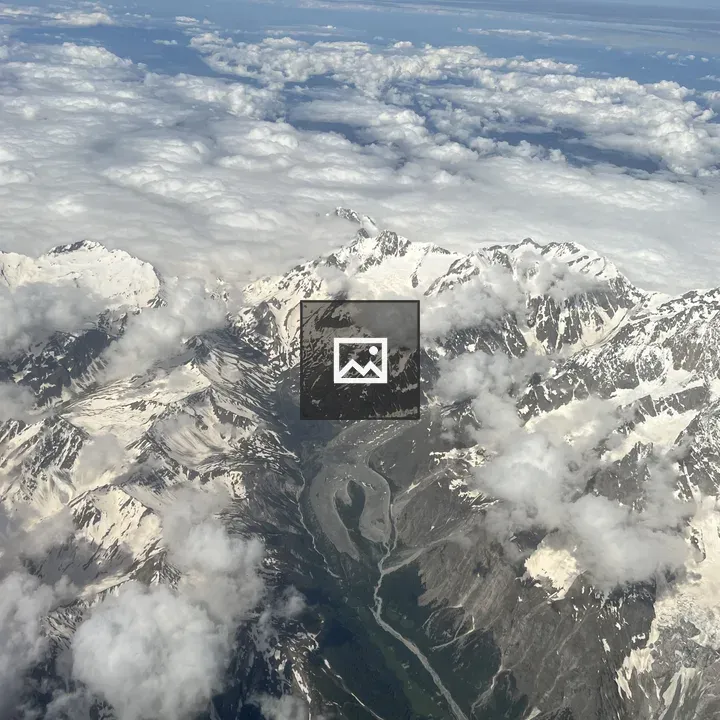 Aerial Alps River Valley