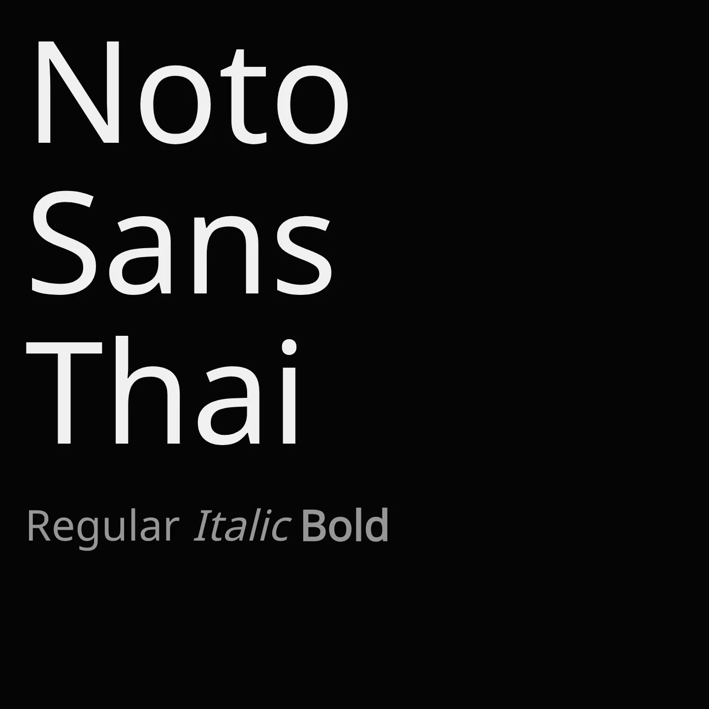 Noto Sans Thai