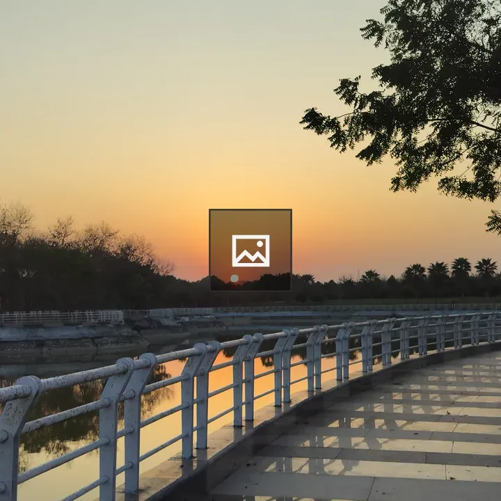 Sunset View over Nature Scene
