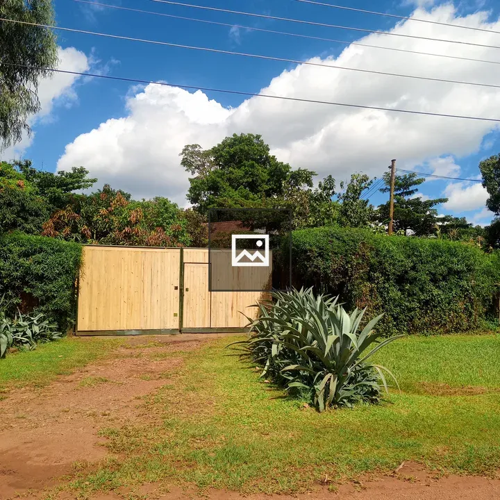 Wooden Gate with Hedges and Agave