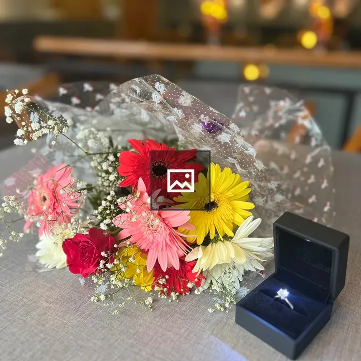 Bouquet with Diamond Ring