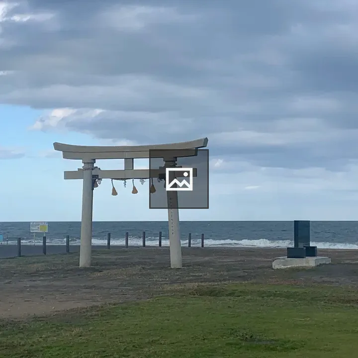 Torii Gate at Tsurigasaki Beach