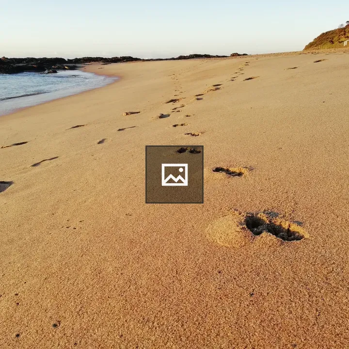 Footprints on Umtentweni Beach