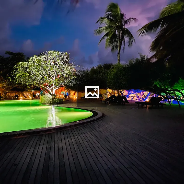 Swimming Pool At Night