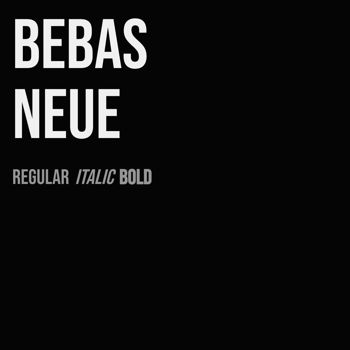 Bebas Neue