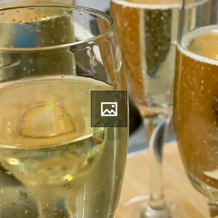 Close-up of champagne flutes