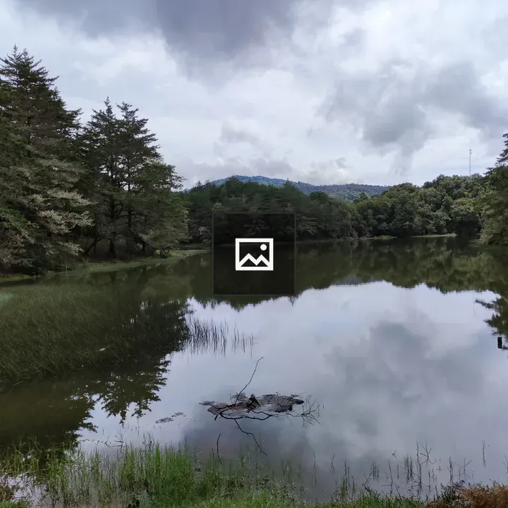 Mountain lagoon with reflection