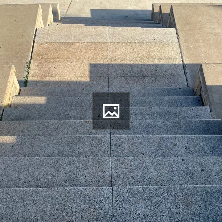 Gray Concrete Stair Tread