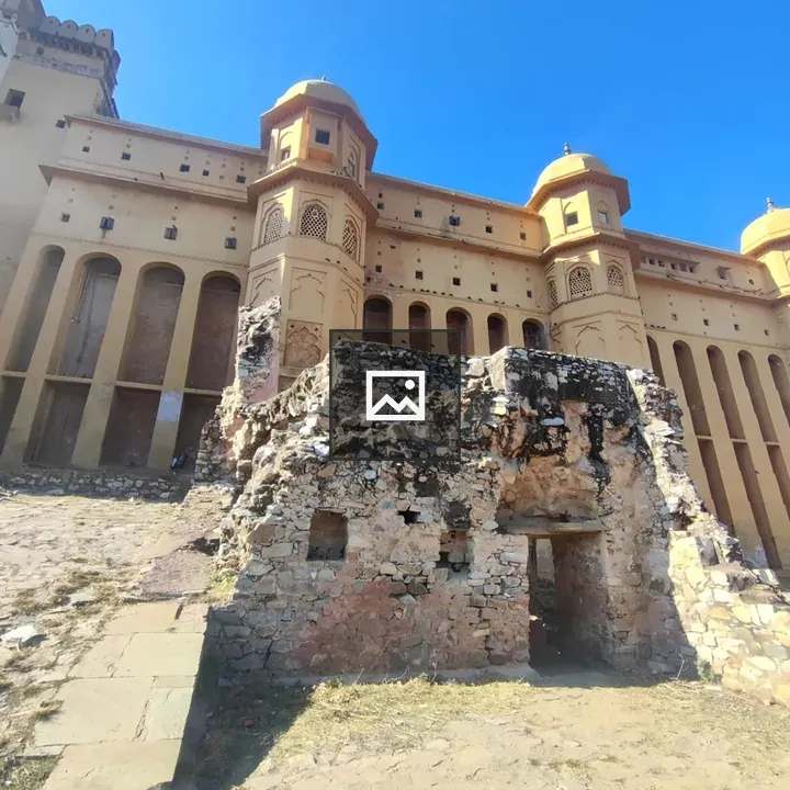 Amber Fort with Turrets and Ruins