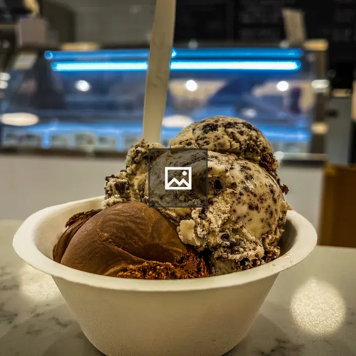 Ice cream in a shop