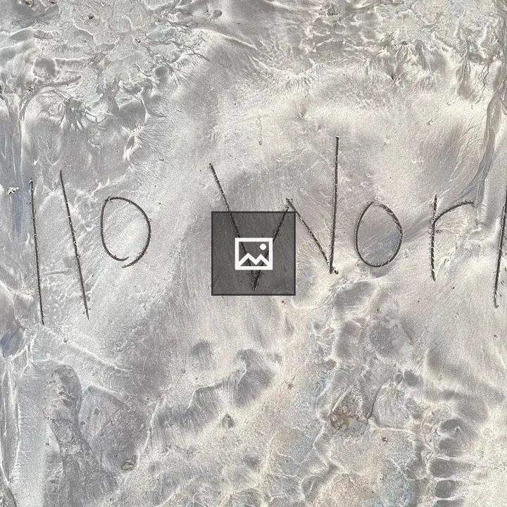 Hello World Written in Sand