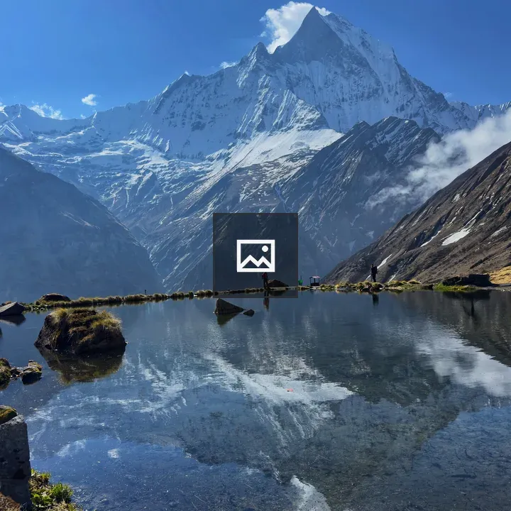 Snow-capped Mountain Lake