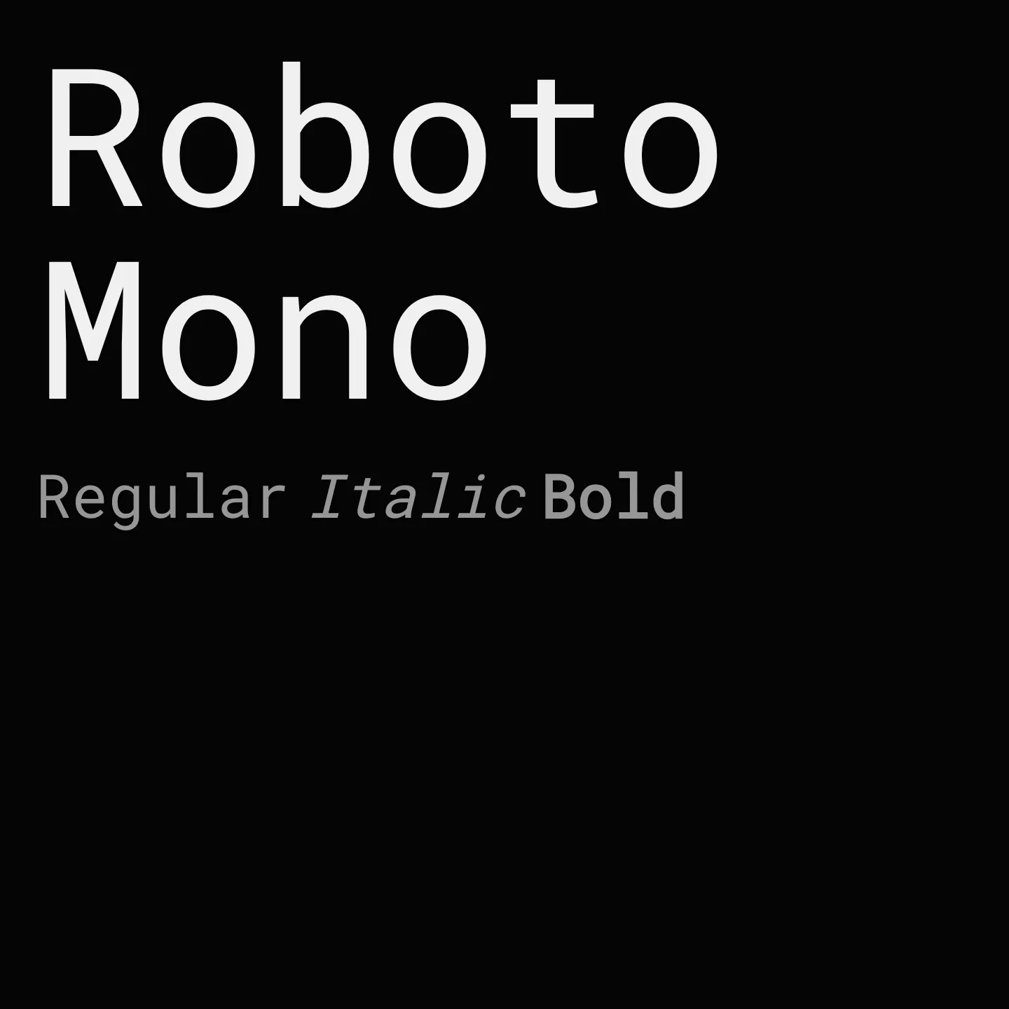 Roboto Mono