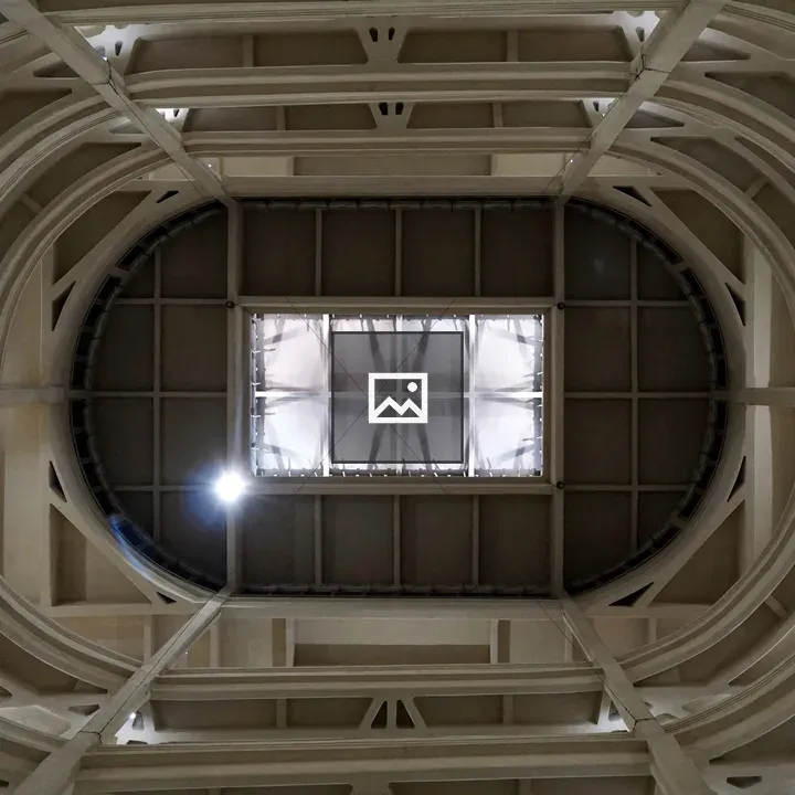 Geometric ceiling at Lingotto building