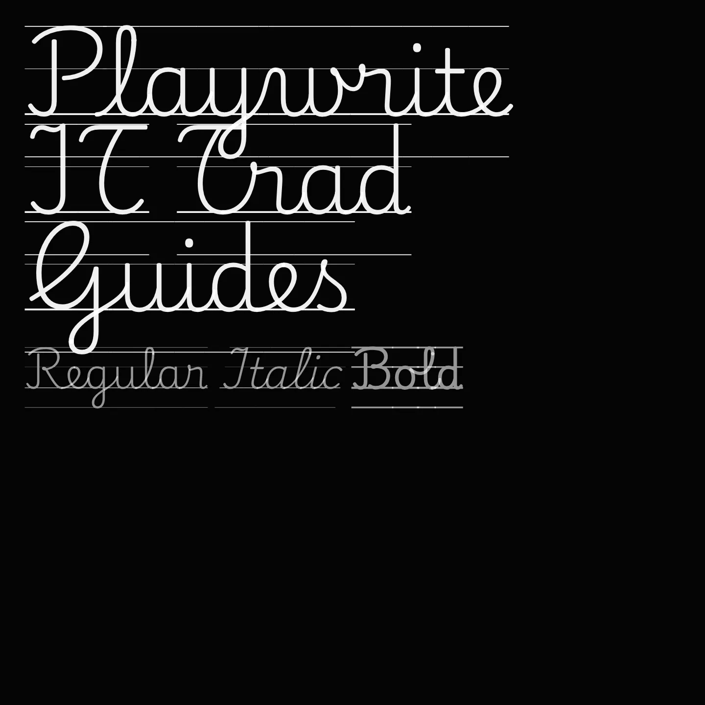 Playwrite IT Trad Guides