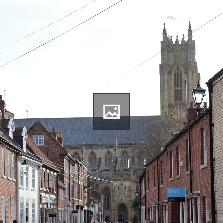 Beverley Minster with Georgian houses