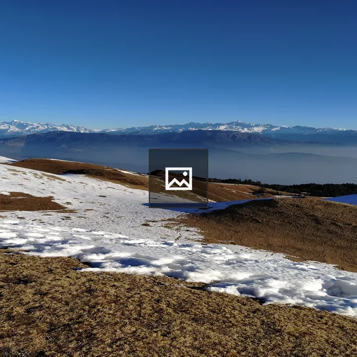 Majestic hills and snowy mountains
