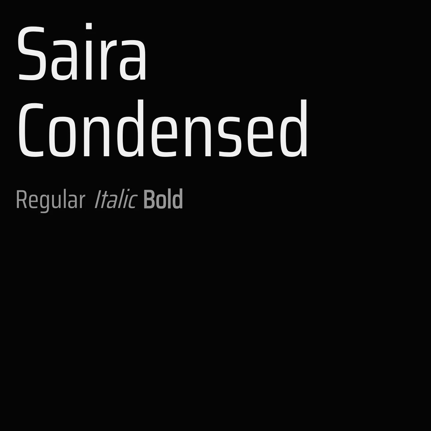 Saira Condensed