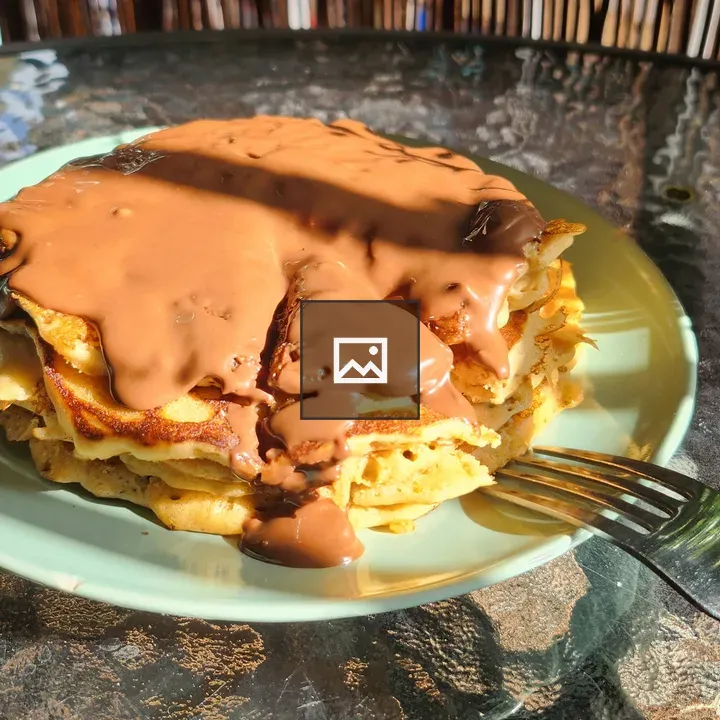 Chocolate Pancakes Plate