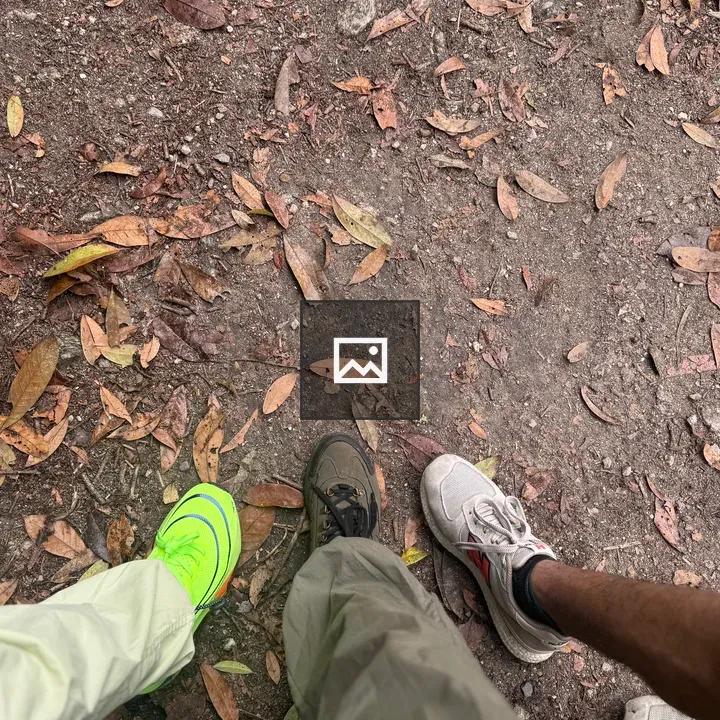 Three People on Dirt Path Shoes