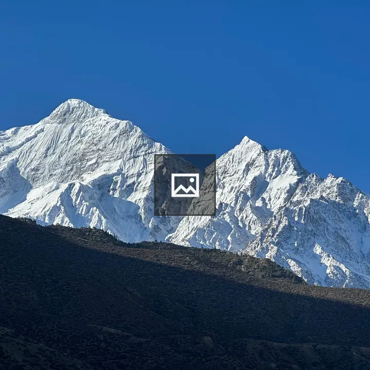 Snow capped mountain