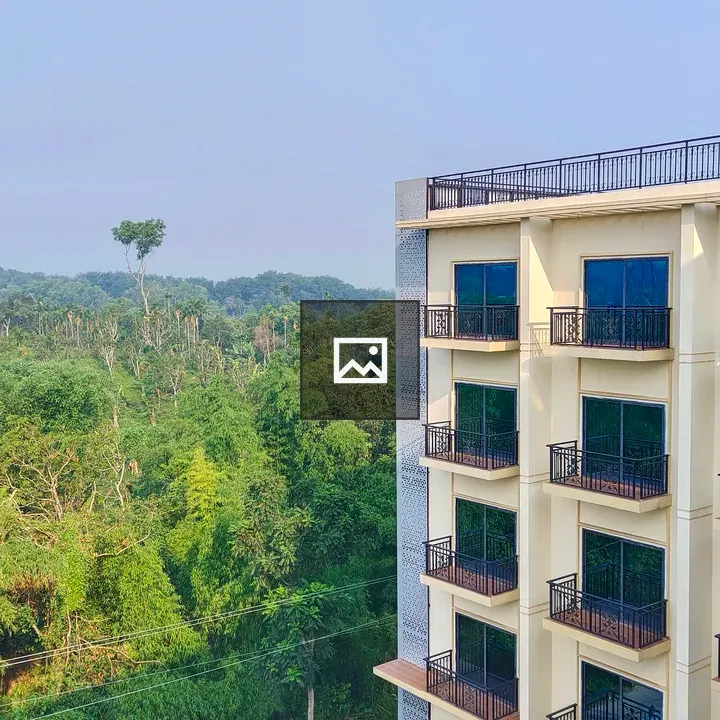 High-rise Building with Forest View