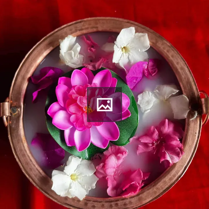 Pink lotus floating bowl