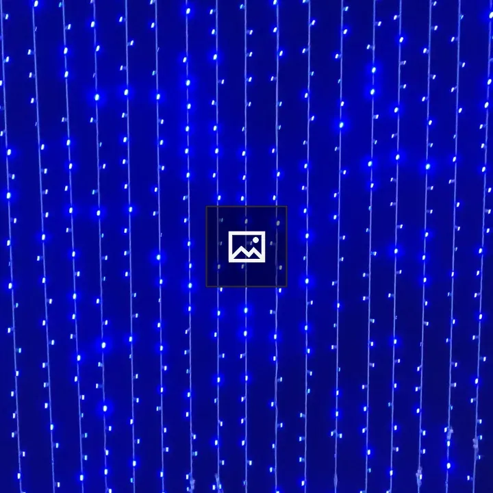 Christmas lights over a street