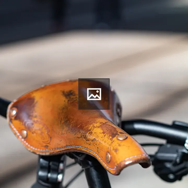 Leather bicycle seat