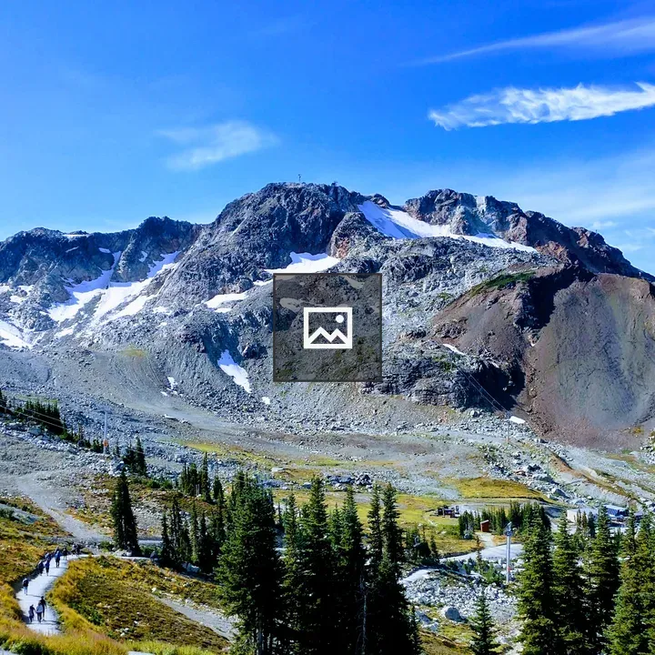 Rocky mountain landscape with snow