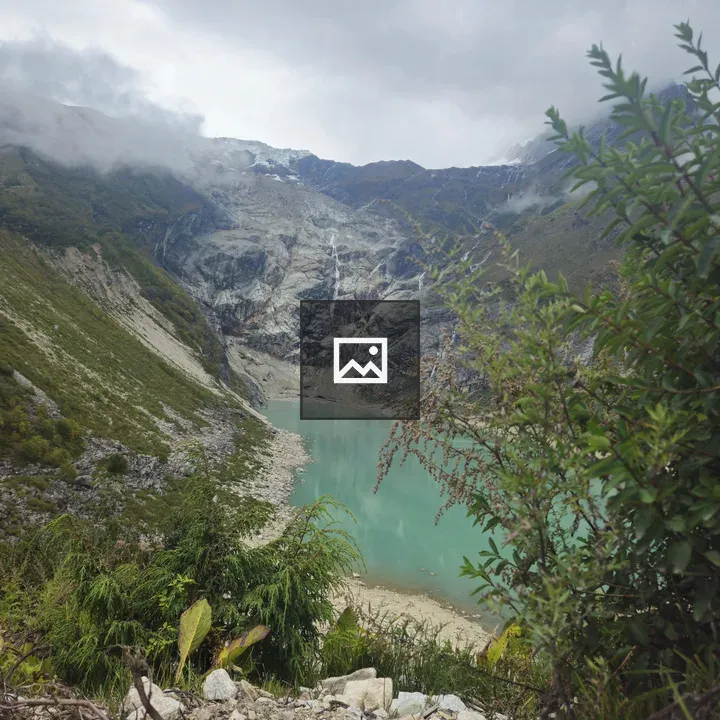 Turquoise Lake in Rocky Landscape