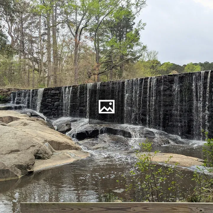 Yates Mill Dam Water Cascade