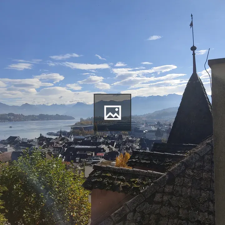 Lucerne Riverfront and Mountains
