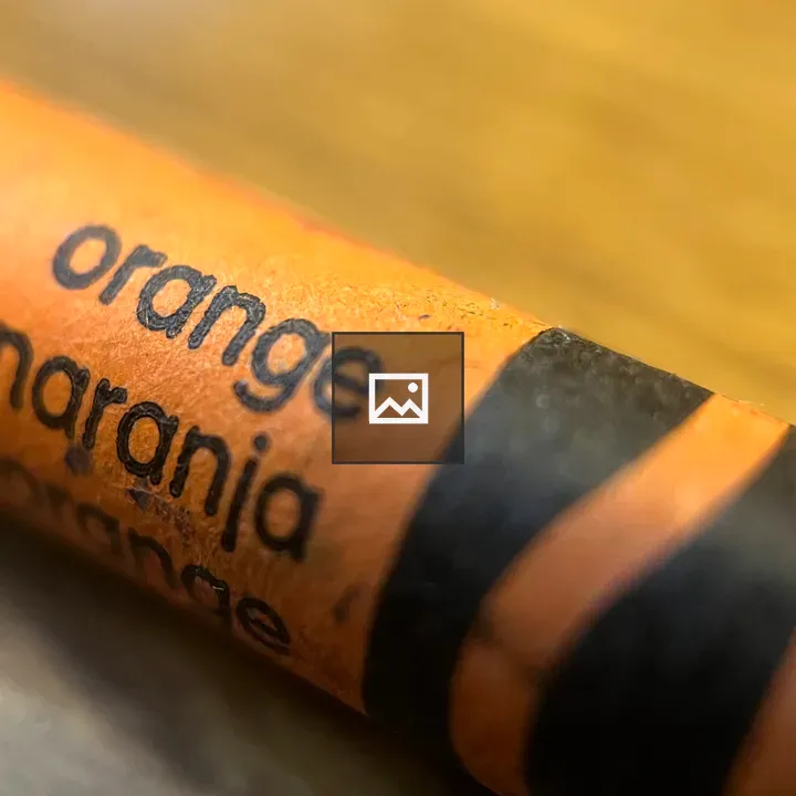 Orange crayon
