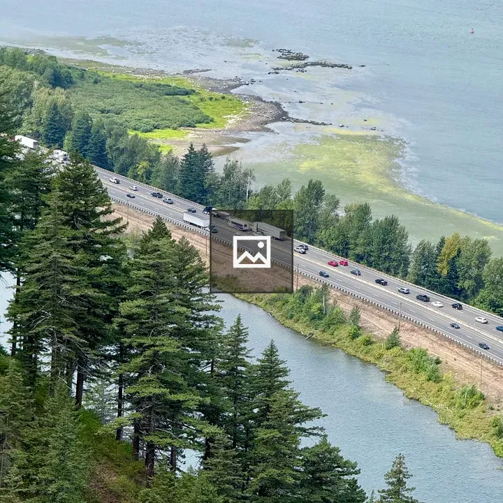 Columbia River Gorge overlook view