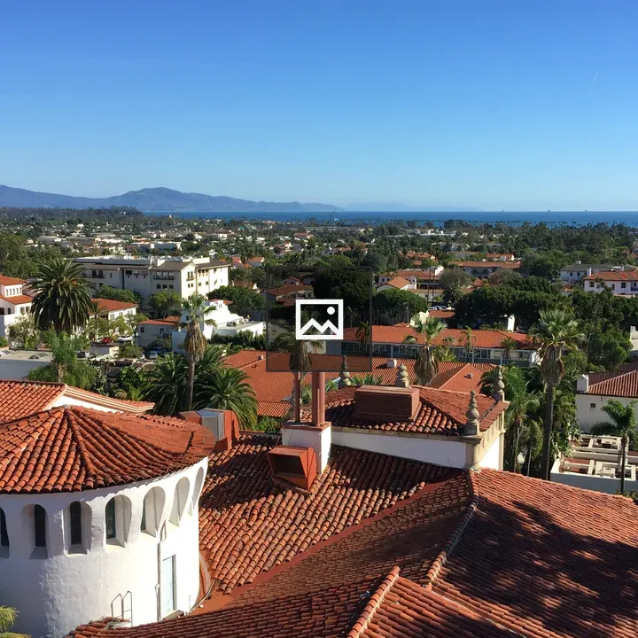 View Over Santa Barbara Rooftops