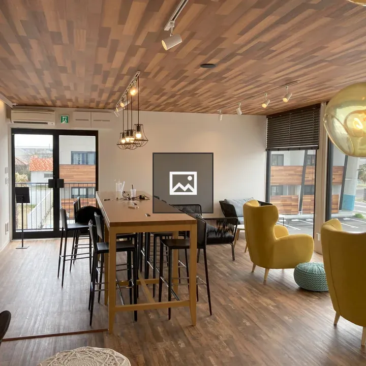 Cafeteria Interior with Furniture