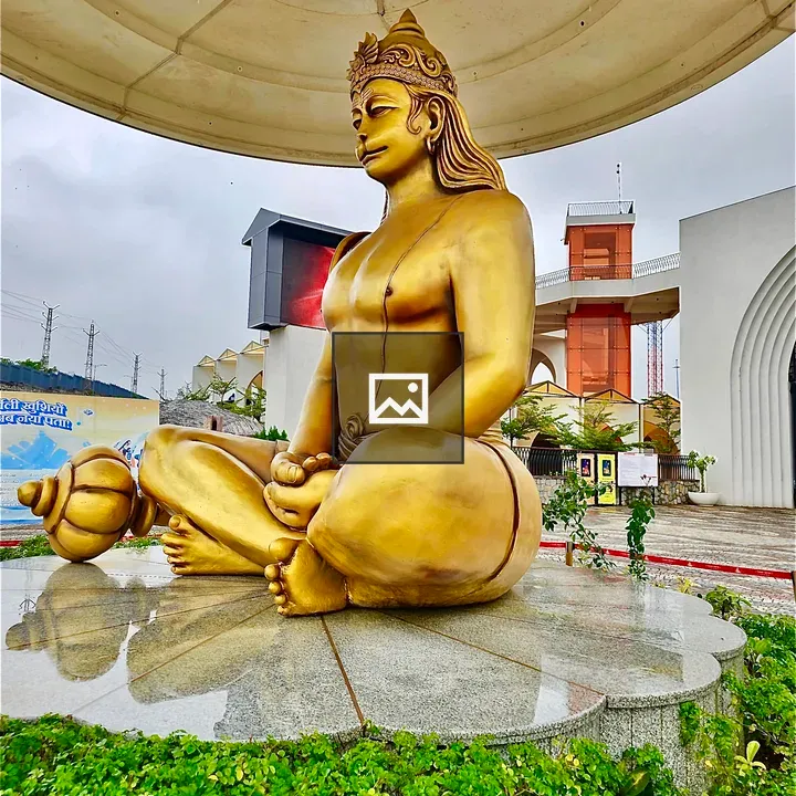 Hanuman statue side view