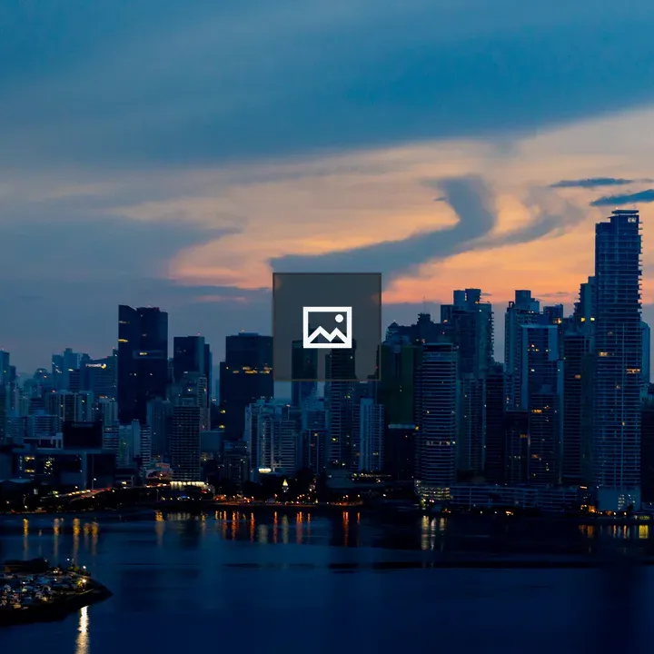 Panama City Skyscrapers At Sunrise