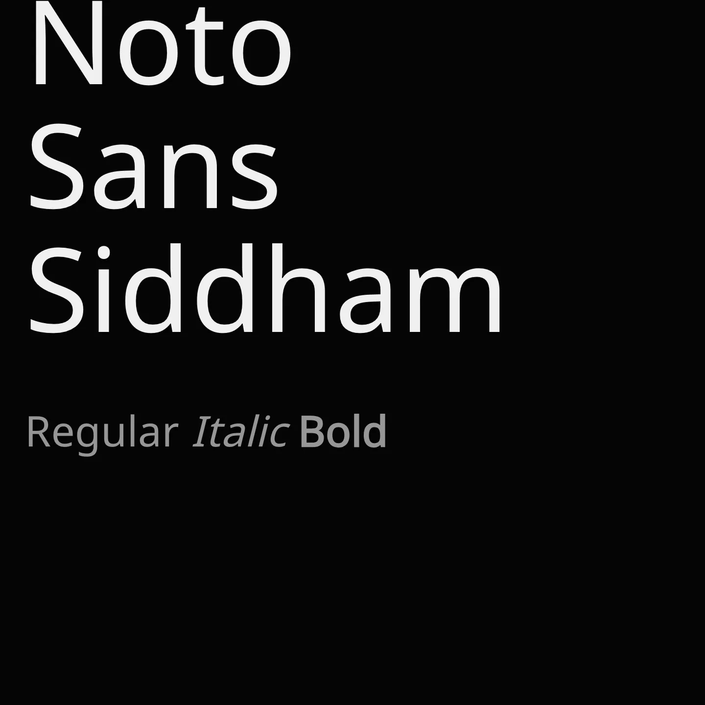 Noto Sans Siddham