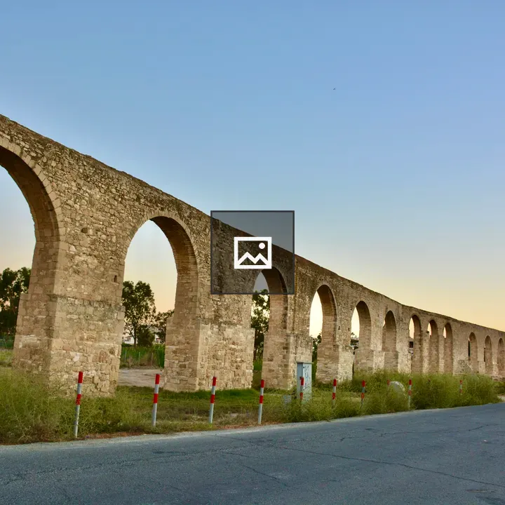 Evening view of Kamares Aqueduct