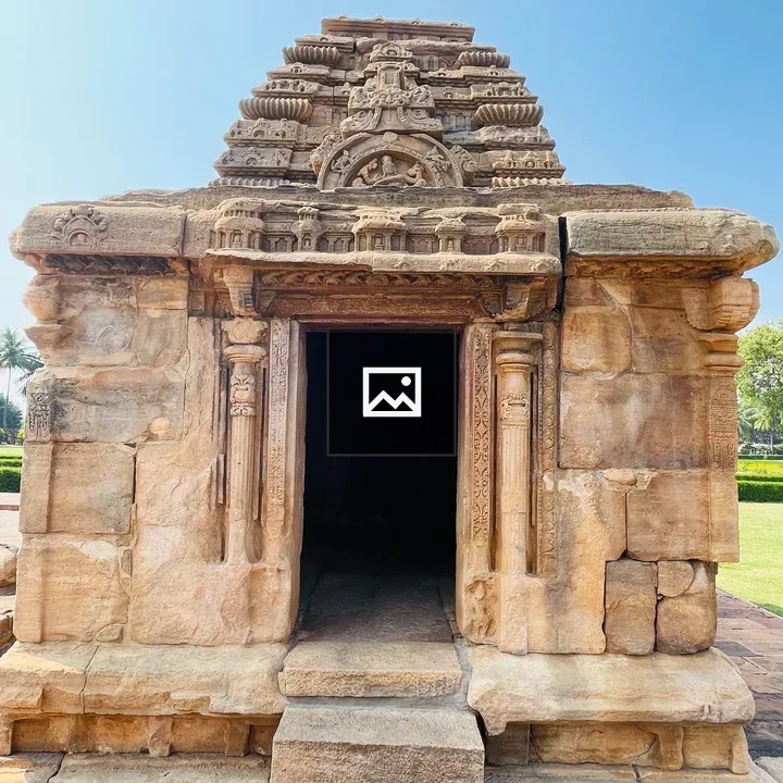 Stone shrine with carved pillars