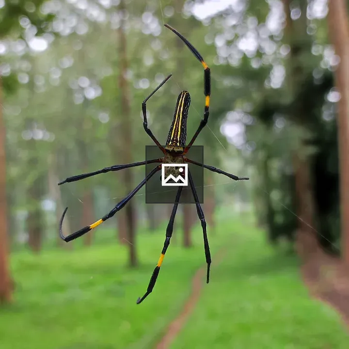 Giant golden orb weaver spider