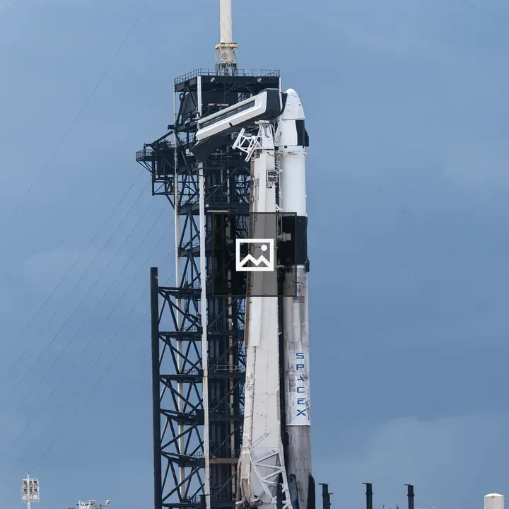 SpaceX Falcon 9 Rocket on Pad