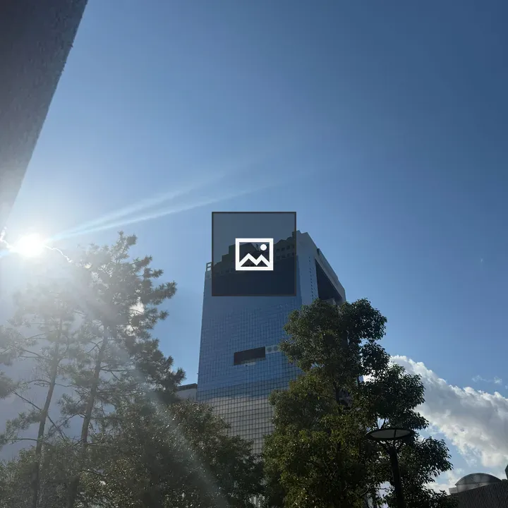 Tall Building with Sunlight Reflection