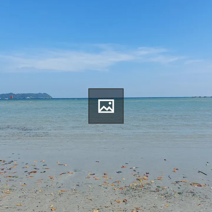Pebbled beach shore
