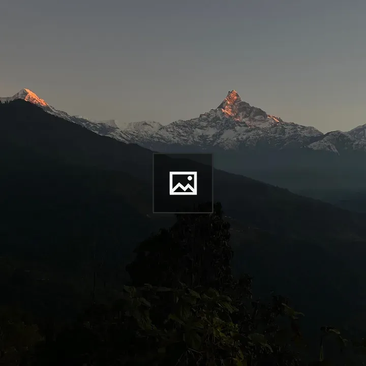 Fish Tail Mountain at Sunset