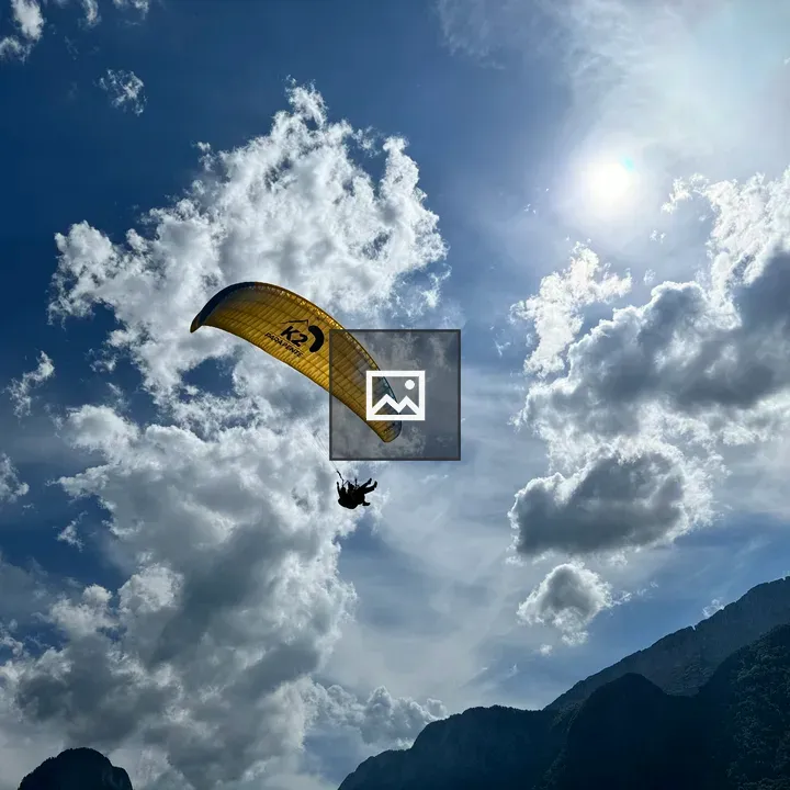 Paragliding over Lake Annecy
